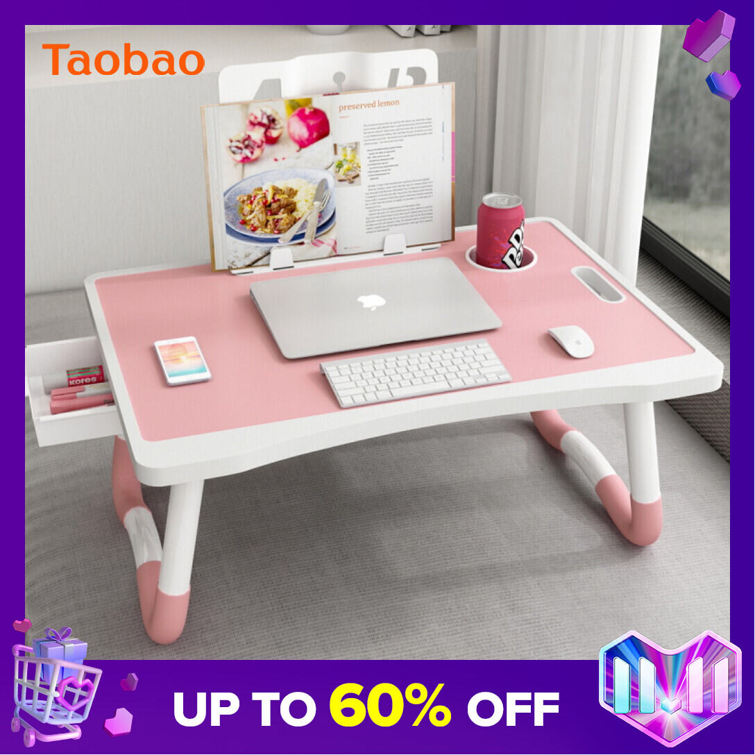Computer Table for Bed Foldable Lazy Person Table Student Studying Table Dormitory Bedroom Desk Small Table for Upper Bunk