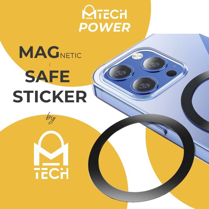 MTech Power Baseus Halo Series Magnetic Safe Metal Ring Sticker for Wireless Charging