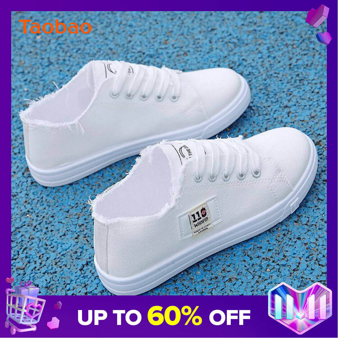Women's Shoes 2021 Trendy Shoes White Shoes Women's Summer Korean Style Versatile Student Harajuku Ulzzang Canvas Shoes Board Shoes