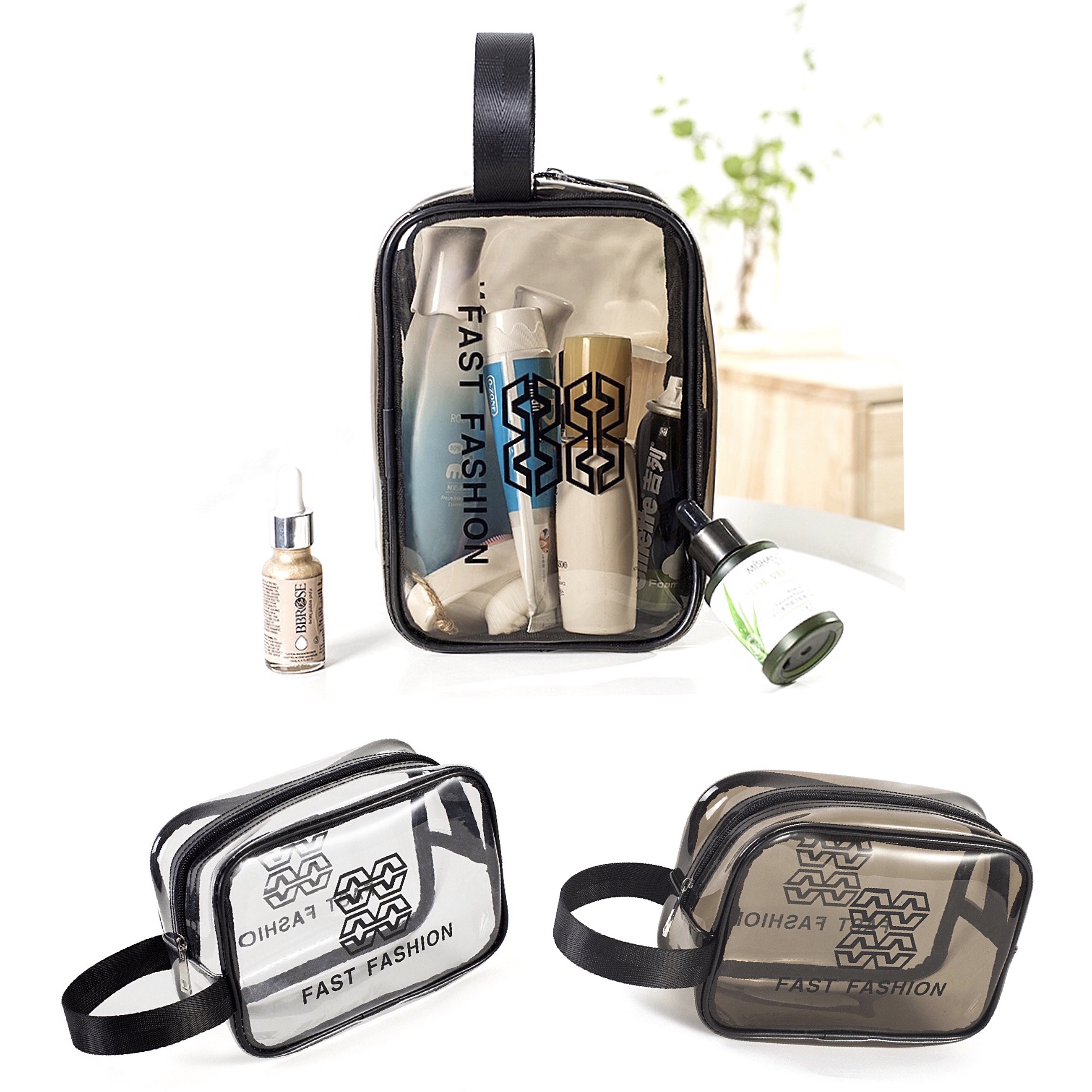 [Min. Order 2pcs] Waterproof Make up Cosmetic Pouch Portable Toiletry Pouch Organizer Pouch