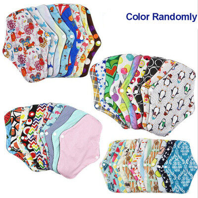 Women Menstrual Pads Reusable Panty Liners Sanitary Bamboo Washable Cloth