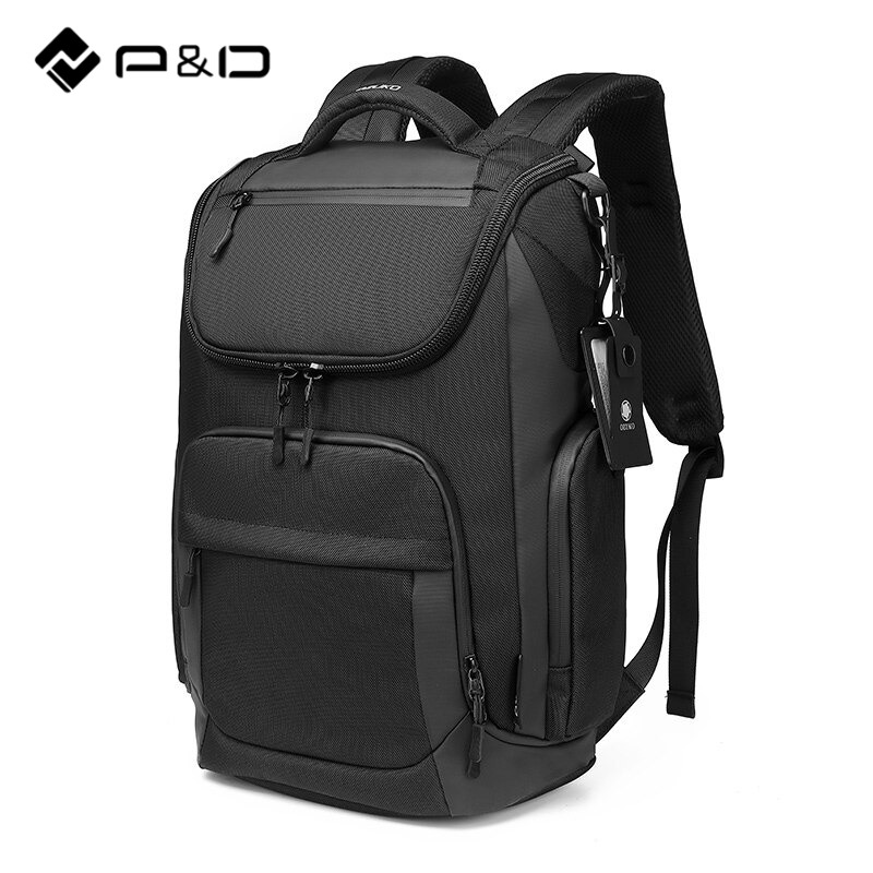 P&D Men Backpack Large Capacity Waterproof Backpacks 15.6" Laptop Backpack Travel Business Male USB Charging Outdoor Bag Multifunction