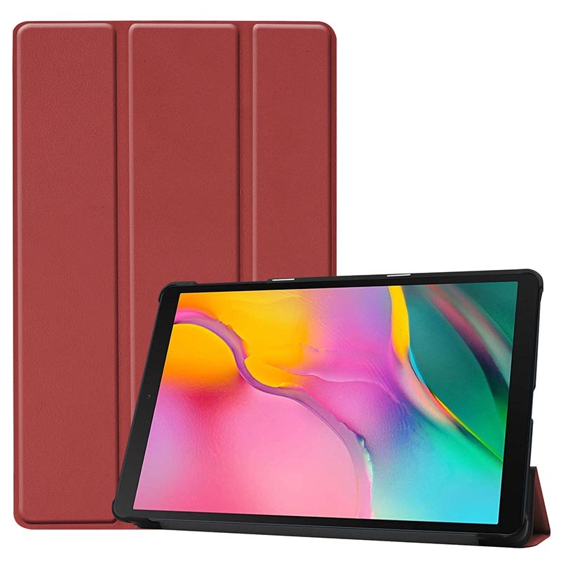 [SG] Samsung Galaxy Tab A7 Lite 8.7 inch / Tab A7 10.4 inch - Premium Leather Front + Hard Opaque Hybrid Tough Back Magnetic Smart Cover Case Casing