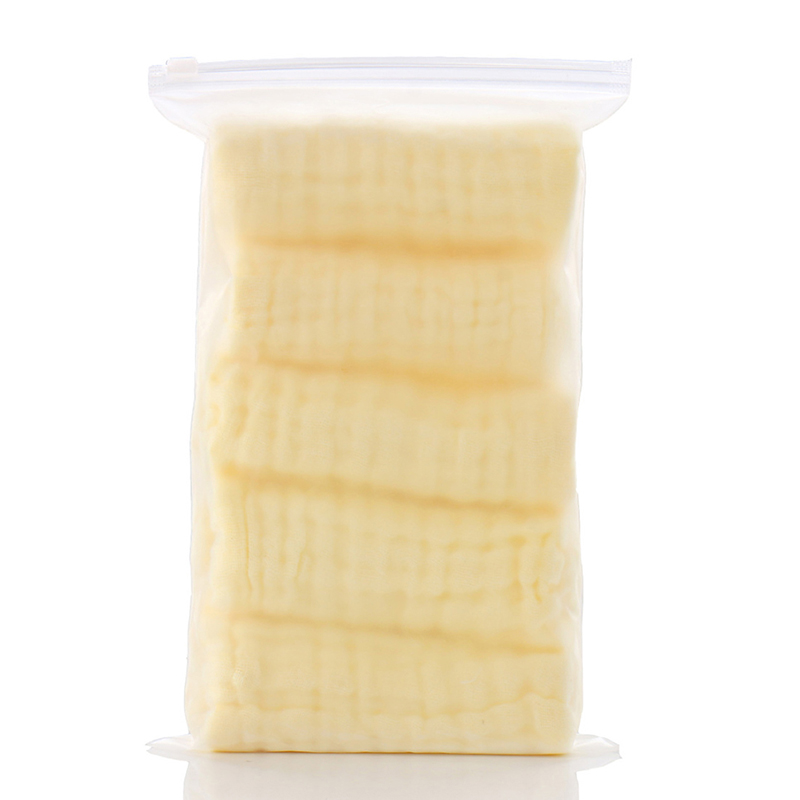 [HFTOY] 5pcs/lot Muslin 6 Layers Cotton Soft Baby Towels Baby Face Towel Handkerchief Swimming Feeding Face Washcloth Wipe Burp Cloths