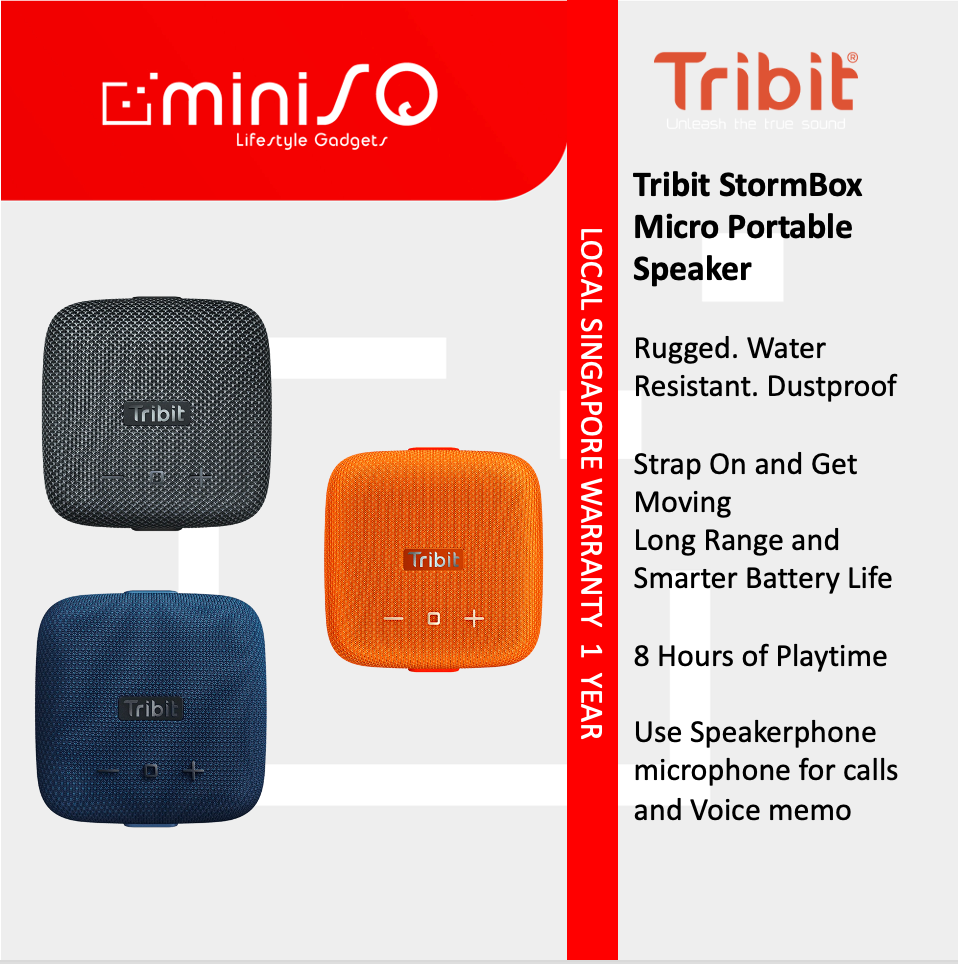 Tribit StormBox Micro Portable Speaker with microphone