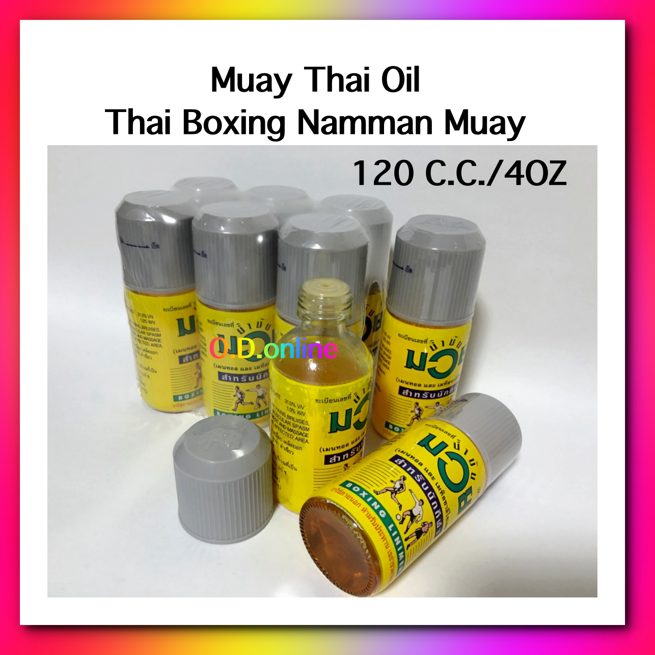 Muay Thai Oil /Thai Boxing Namman Muay 120 C.C / 4 oz
