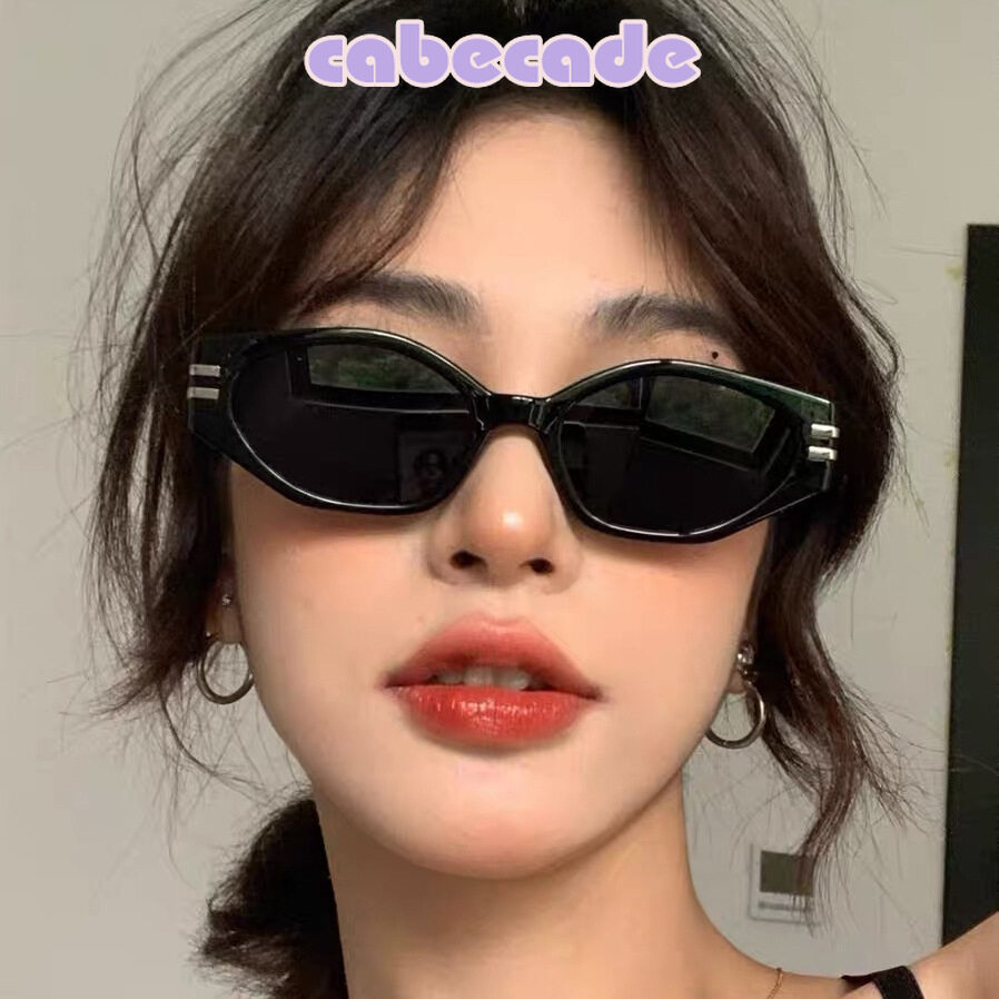cabecade Fashion retro cat eye sunglasses female new Korean version of the net red wear street shooting square shade sunglasses