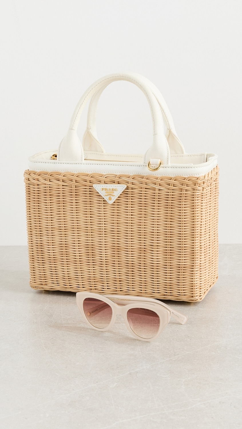 Prada 2way Handbag, Straw